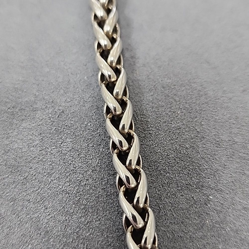 Authentic David Yurman 14K Gold 925 Sterling Silver Wheat 17" Necklace Chain - Picture 3 of 6